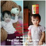 HÌNH ẢNH BÉ SỬ DỤNG SIRO SÂM BABY KIDS ĂN NGON TĂNG CÂN